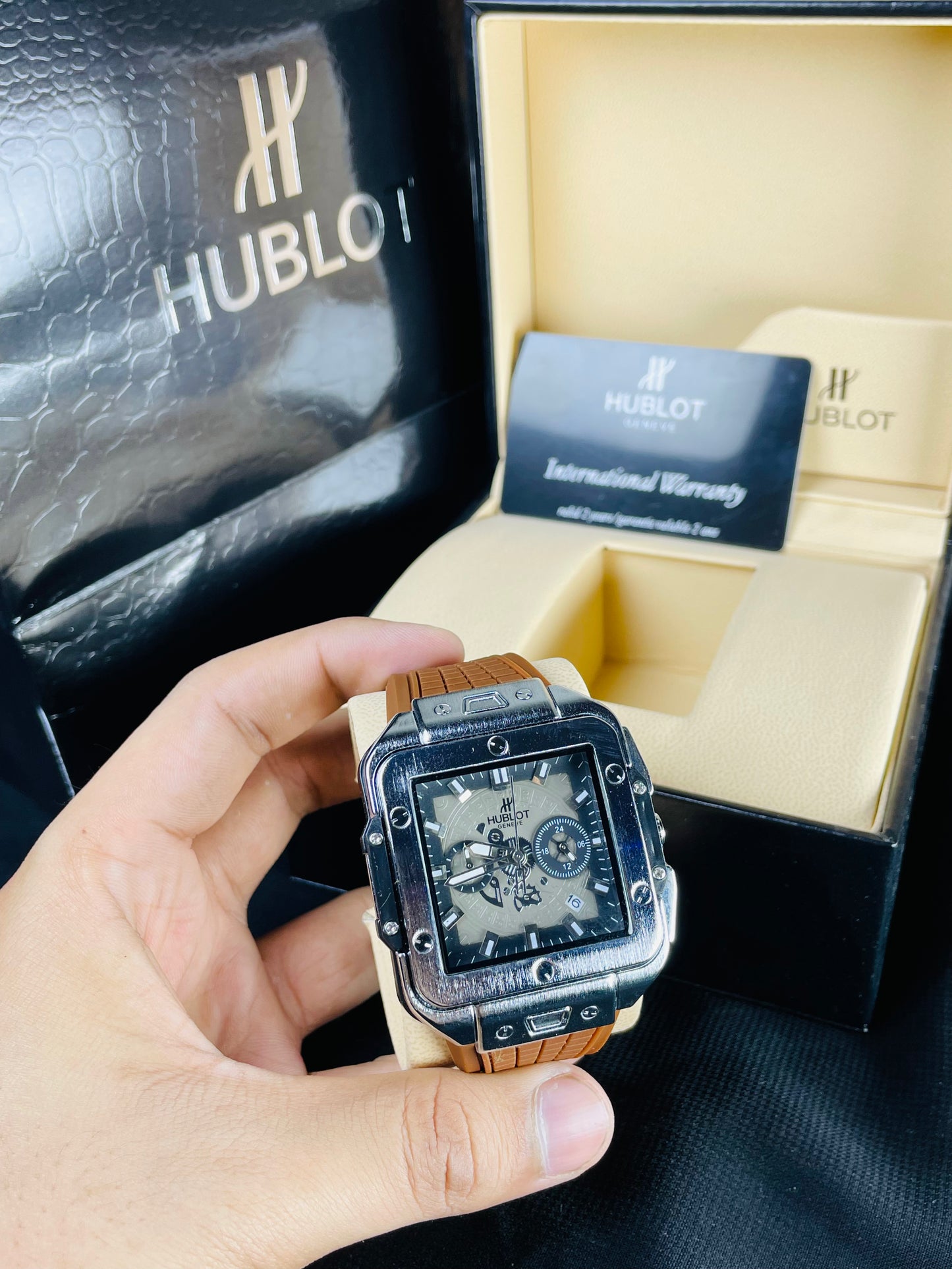 Hublot Square Stanless Steel Chronograph