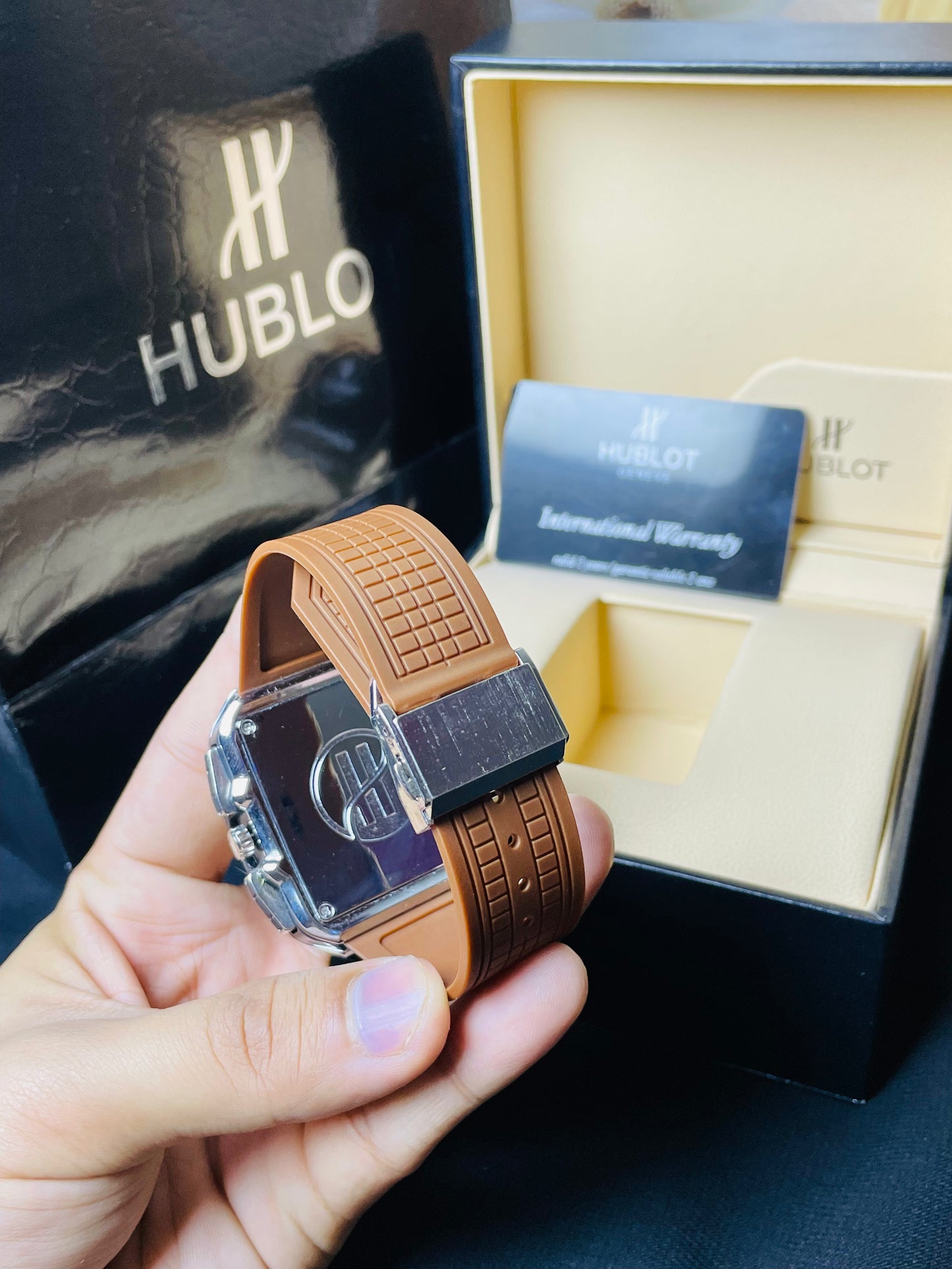 Hublot Square Stanless Steel Chronograph