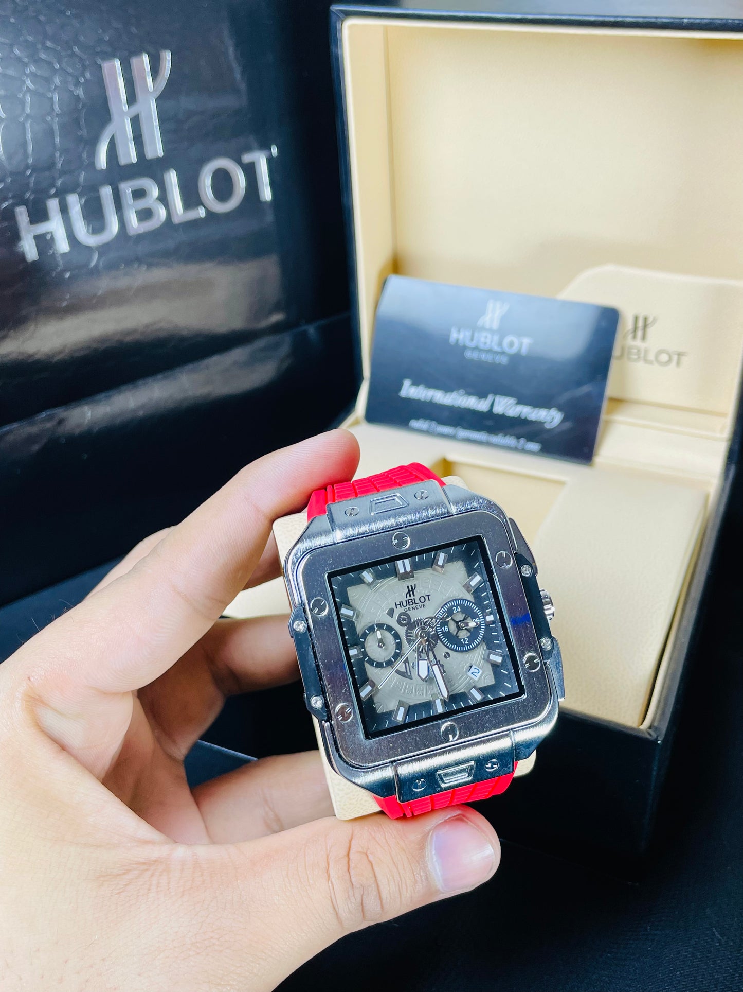 Hublot Square Stanless Steel Chronograph