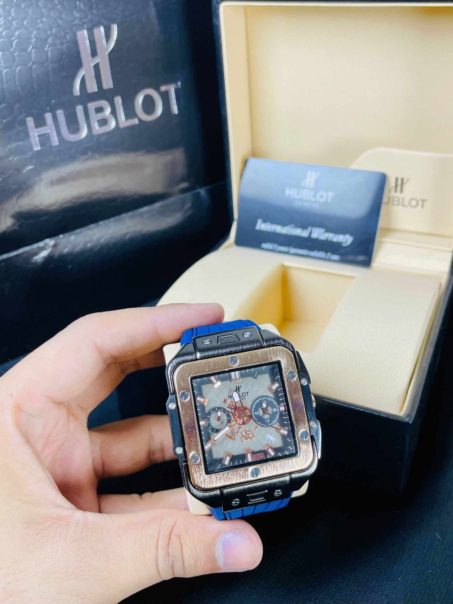 Hublot Square Stanless Steel Chronograph