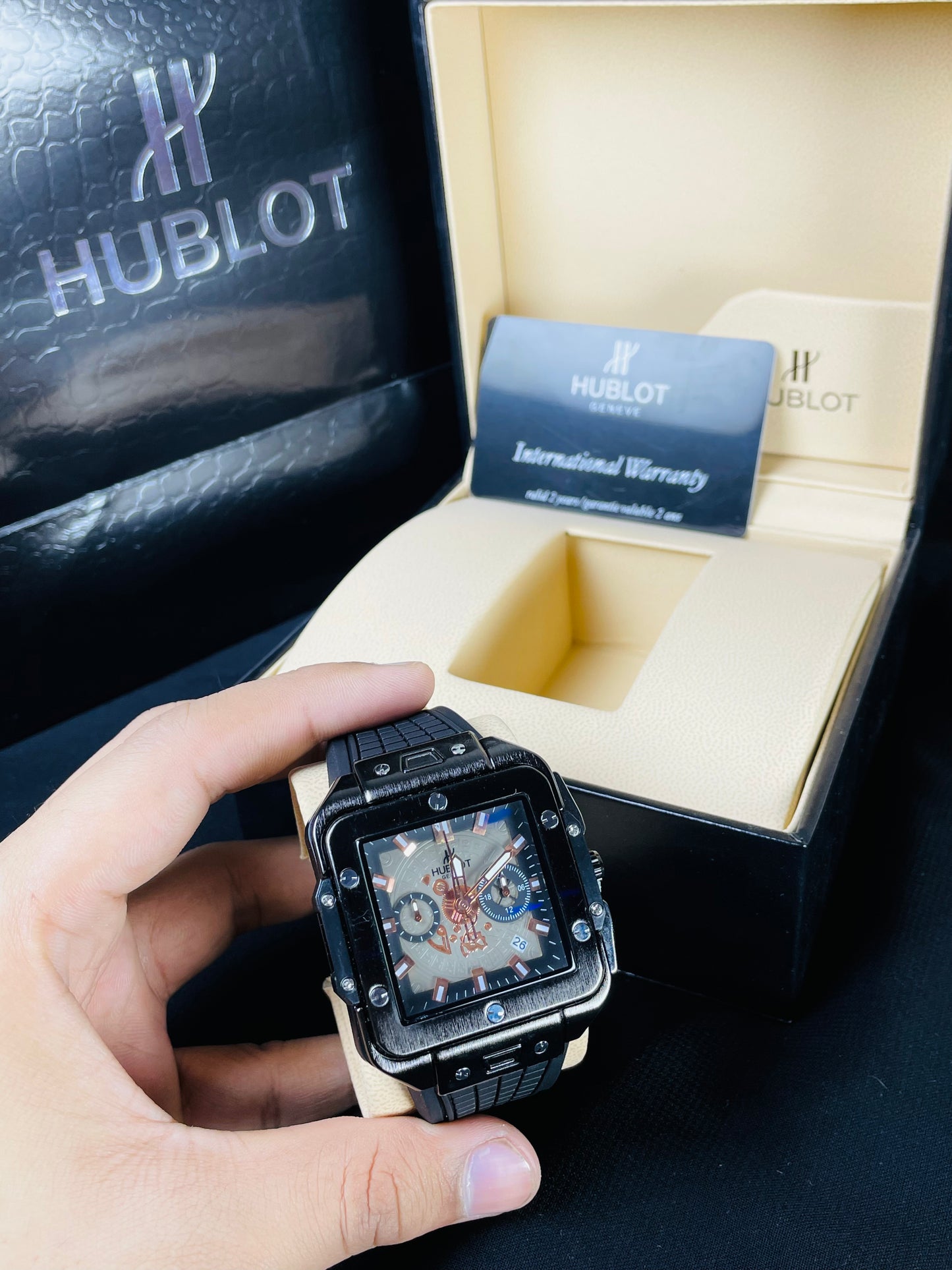 Hublot Square Stanless Steel Chronograph
