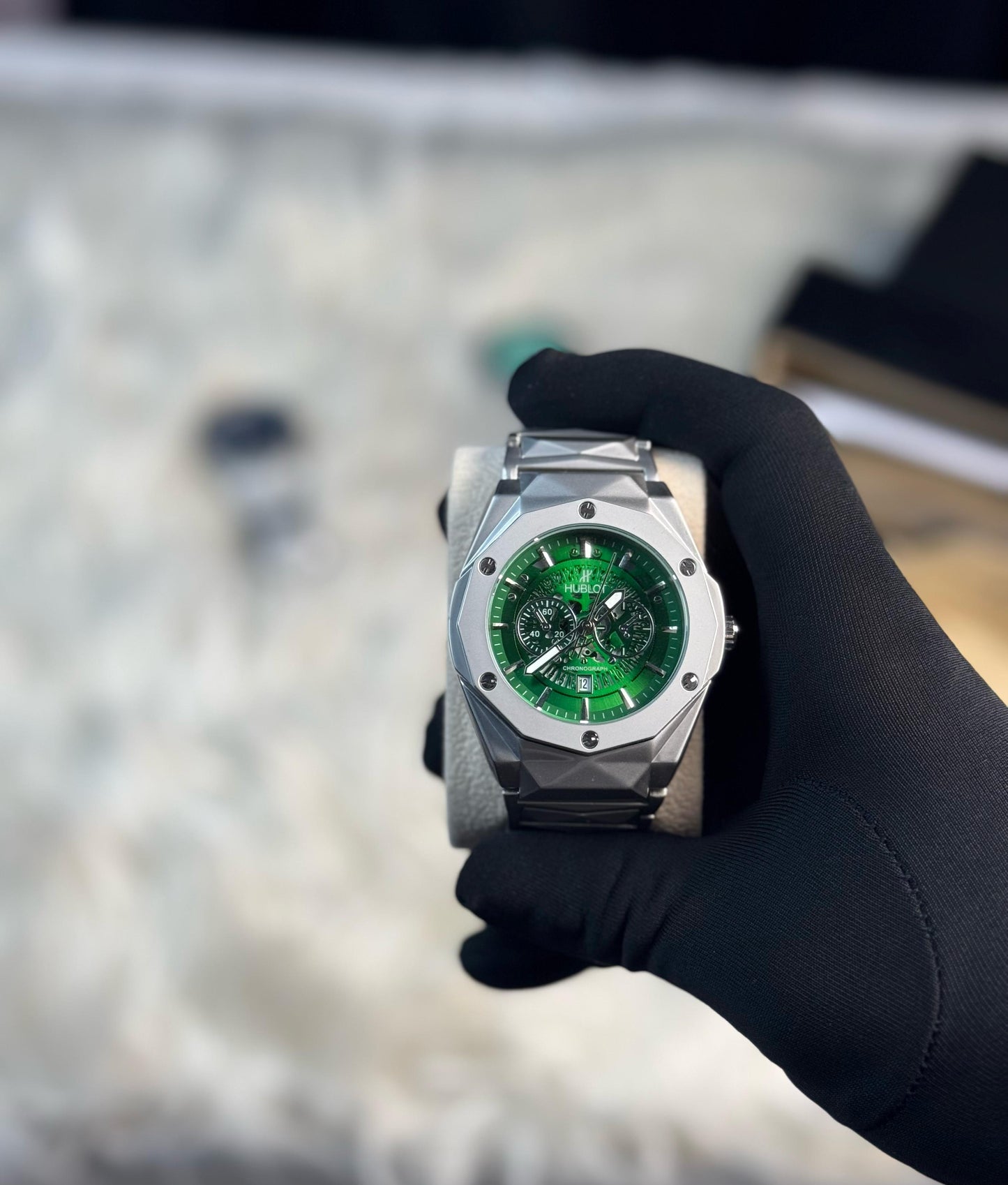 Hublot heavy weight coronagraph Luxury Stainless Steel Watch –