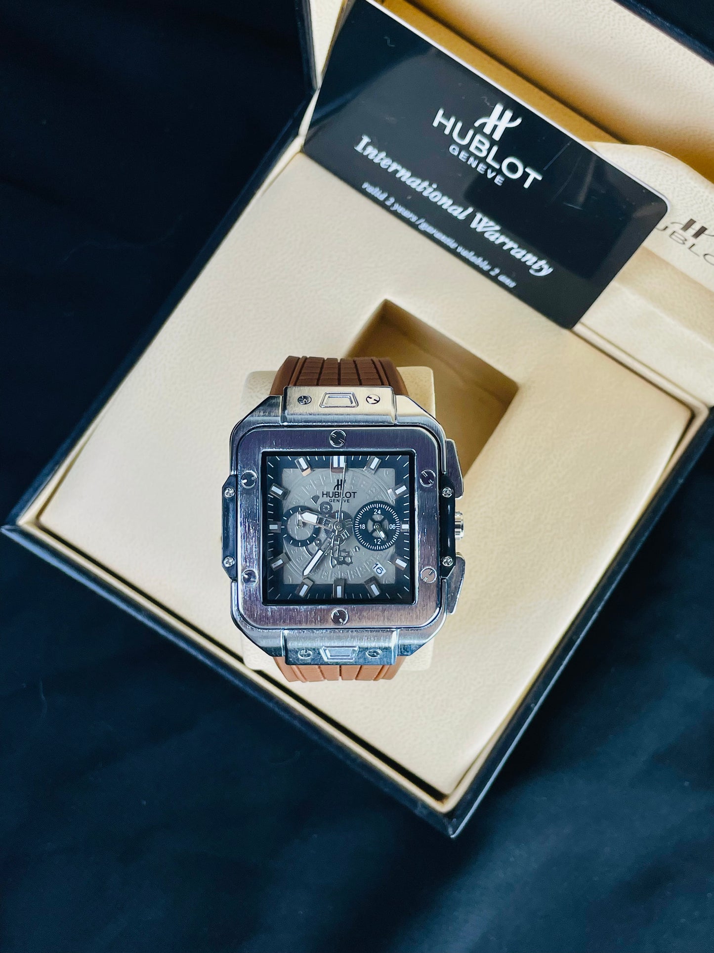 Hublot Square Stanless Steel Chronograph