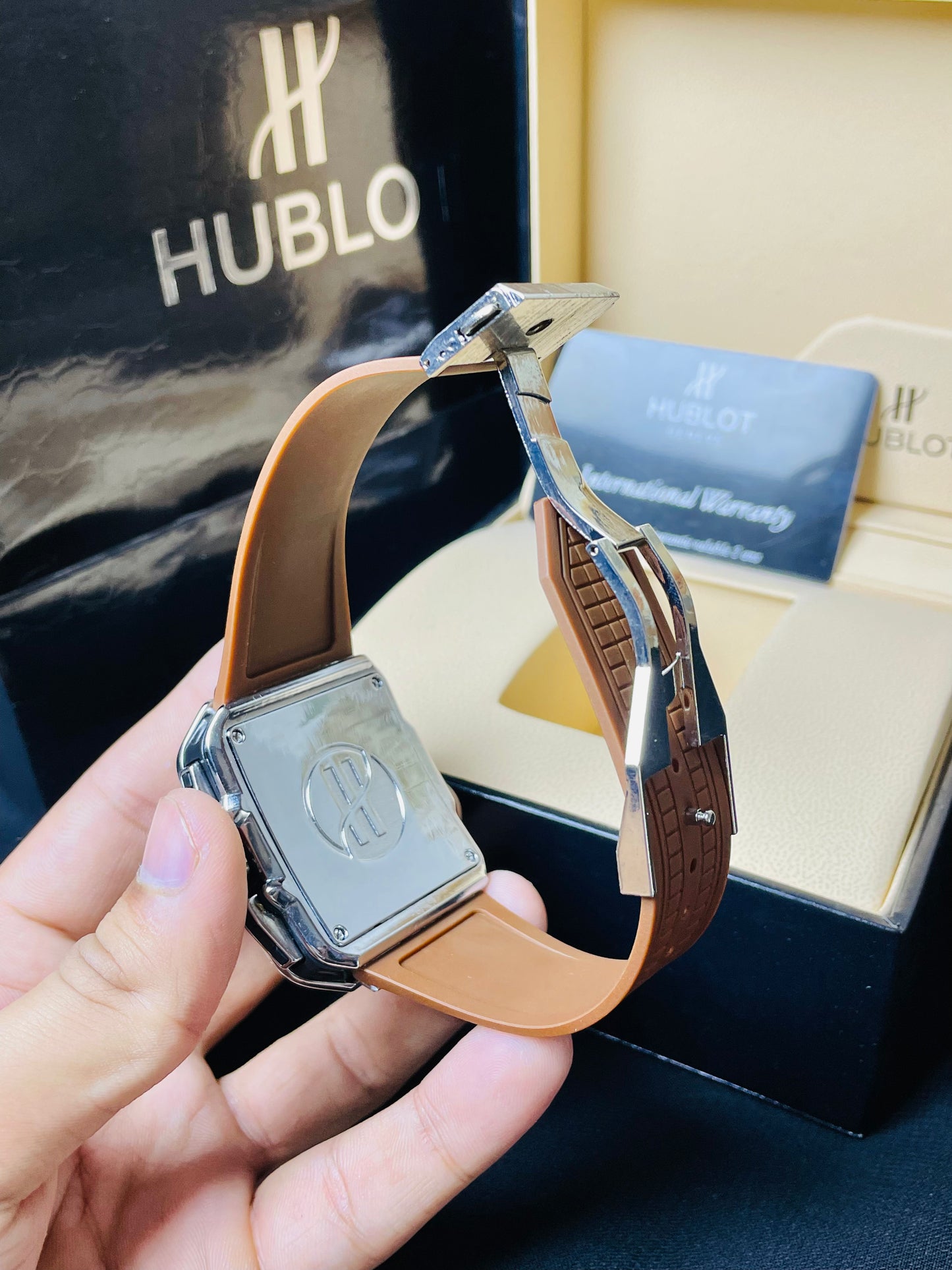 Hublot Square Stanless Steel Chronograph