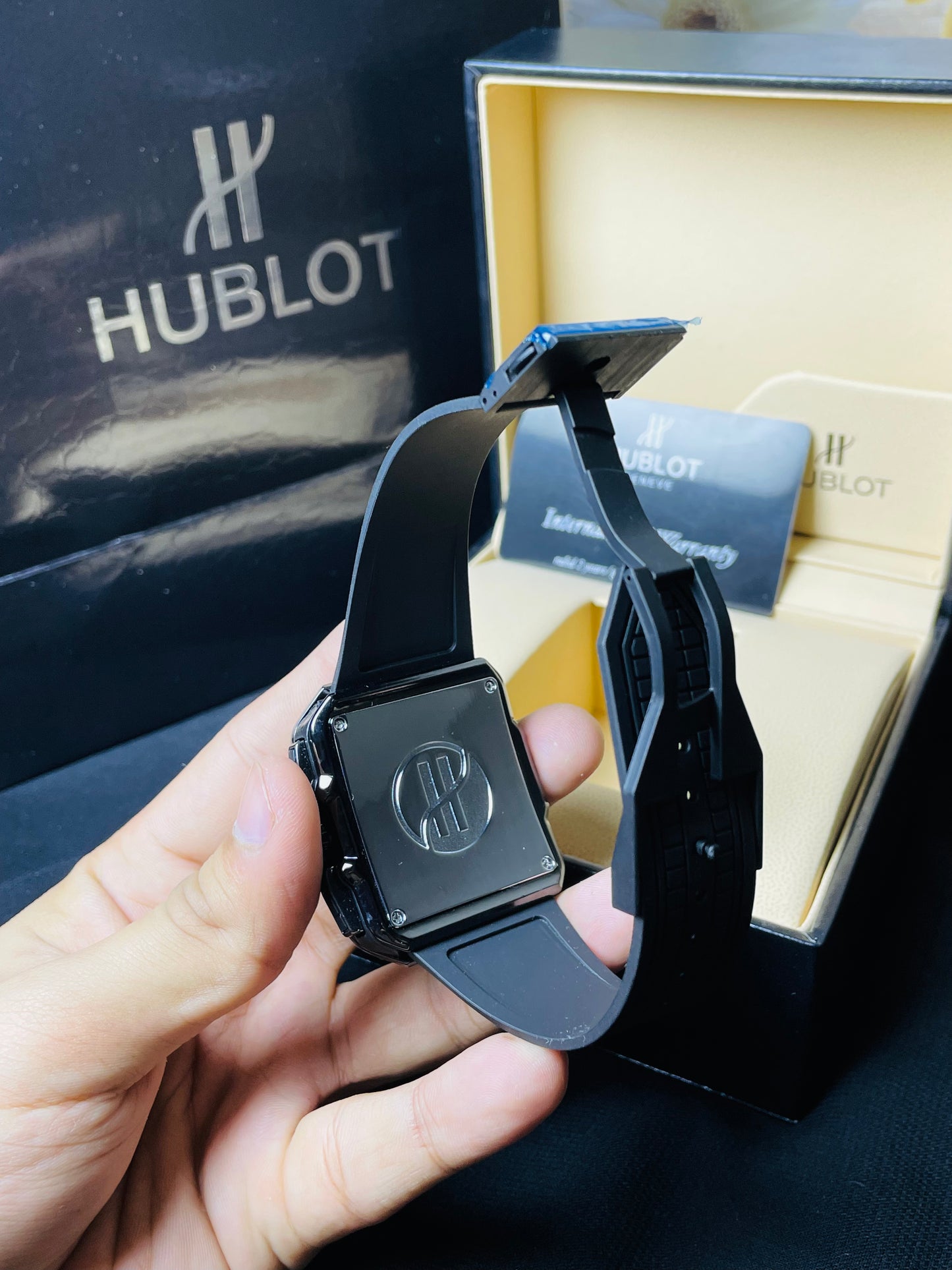 Hublot Square Stanless Steel Chronograph